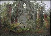 Caspar David Friedrich Ruins of Eldena Monastery near Greifswald oil painting